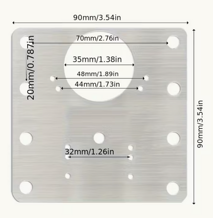 Platine de réparation pour charnière