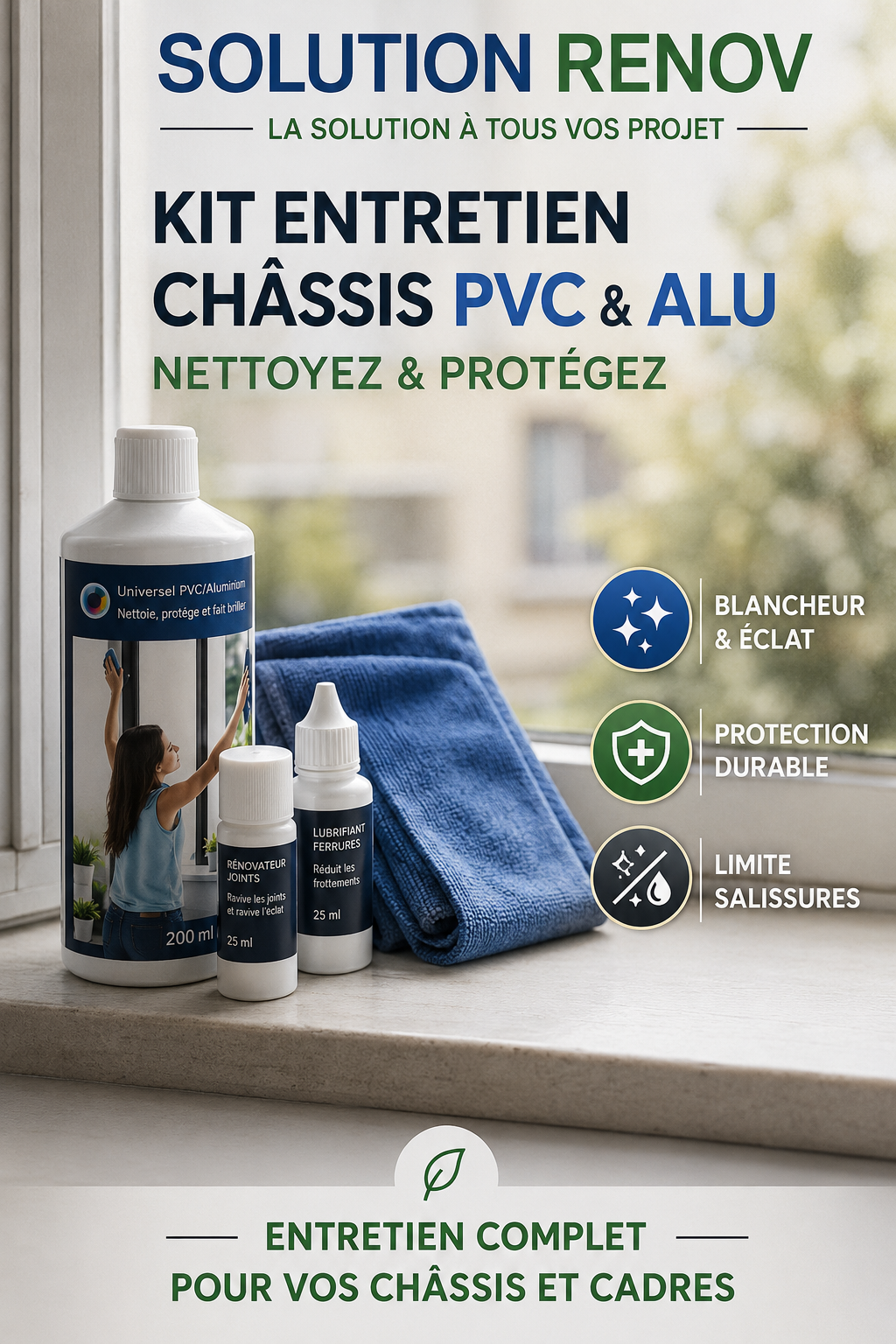 Kit d'entretien Menuiserie