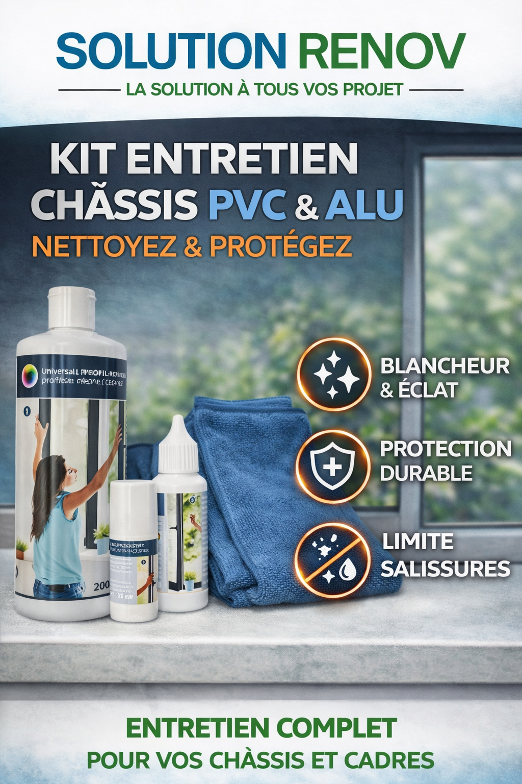 Kit d'entretien Menuiserie