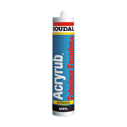 Mastic Acrylique Extérieur SOUDAL Acryrub – Spécial Façade